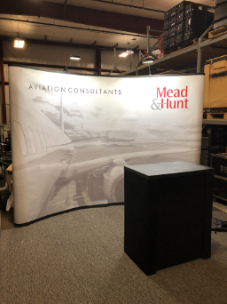 trade show mead & hunt display